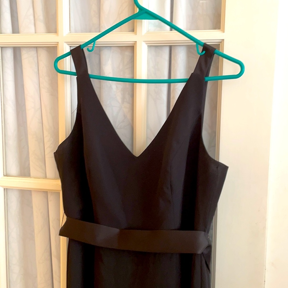 Black strappy back gown